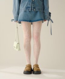 Kastane（カスタネ）の「フラワーレースタイツ（タイツ/ストッキング）」