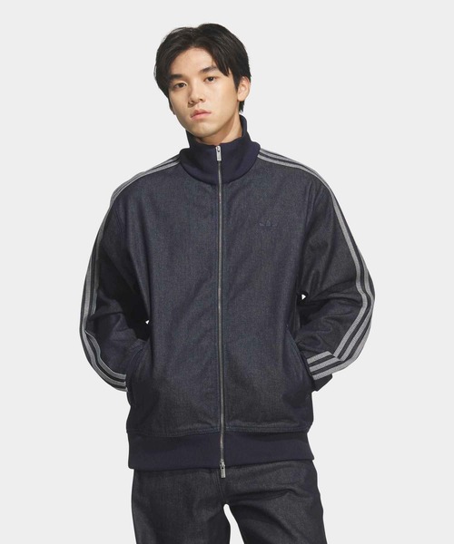 adidas（アディダス）の「デニム ファイヤーバード トラックトップatmos / ジャージ / アディダスオリジナルス adidas Originals（デニムジャケット・メンズ・ブルー・3XL/XX-LARGE/X-LARGE/LARGE/MEDIUM/SMALL/X-SMALL）」の6枚目の写真