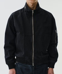 DIVEIN（ダイブイン）の「NECK ZIP DETAIL MA-1 JACKET (BLACK)（MA-1）」