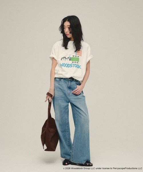 eL(エル)の「【eL】Wood Stock TEE SS/653158(Tシャツ/カットソー・レディース・ホワイト系その他/ブラック系その他・FREE)」の4枚目の写真