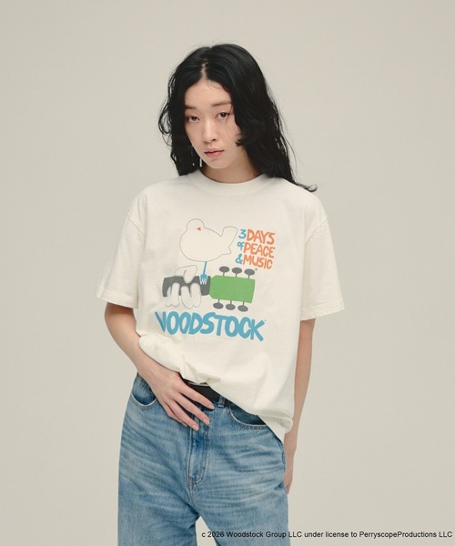 eL(エル)の「【eL】Wood Stock TEE SS/653158(Tシャツ/カットソー・レディース・ホワイト系その他/ブラック系その他・FREE)」の6枚目の写真