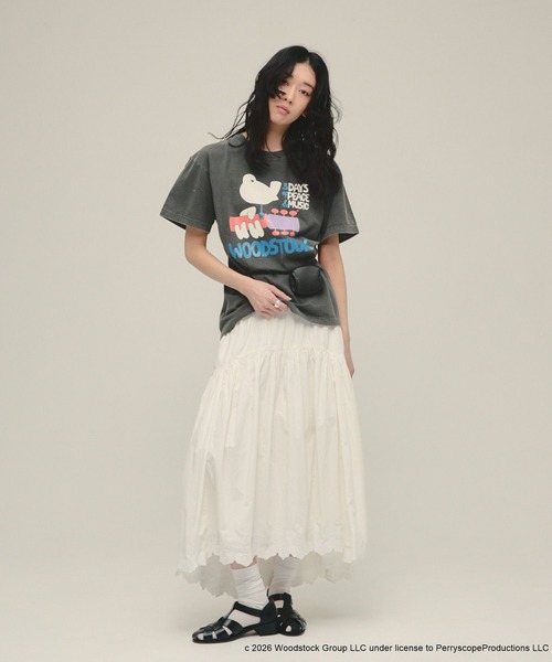 eL(エル)の「【eL】Wood Stock TEE SS/653158(Tシャツ/カットソー・レディース・ホワイト系その他/ブラック系その他・FREE)」の12枚目の写真