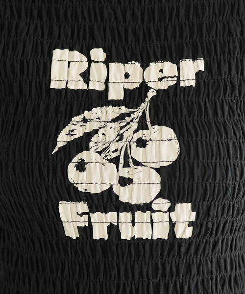 FREAK'S STORE(フリークスストア)の「FRUIT OF THE LOOM × FREAK'S STORE/フルーツオブザルーム 別注 シャーリング ロゴTシャツ(Tシャツ/カットソー・レディース・レモンイエロー/オフホワイト/レッド/ブラック・フリ-)」の10枚目の写真