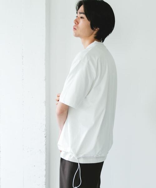 URBAN RESEARCH DOORS(アーバンリサーチドアーズ)の「『吸水速乾/接触冷感/イージーケア』クイックドライ ドロストショートスリーブTシャツ(Tシャツ/カットソー・メンズ・ブルー系その他/ホワイト/チャコールグレー/グレー・X-LARGE/LARGE/MEDIUM)」の6枚目の写真