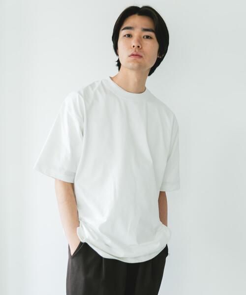 URBAN RESEARCH DOORS(アーバンリサーチドアーズ)の「『吸水速乾/接触冷感/イージーケア』クイックドライ ドロストショートスリーブTシャツ(Tシャツ/カットソー・メンズ・ブルー系その他/ホワイト/チャコールグレー/グレー・X-LARGE/LARGE/MEDIUM)」の8枚目の写真