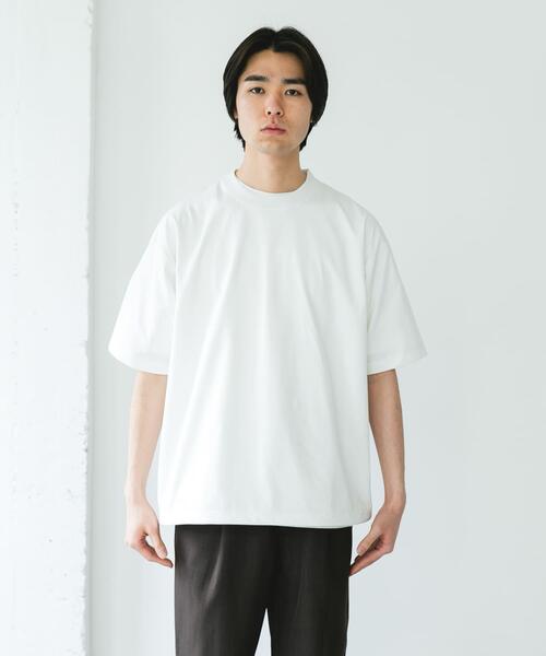 URBAN RESEARCH DOORS(アーバンリサーチドアーズ)の「『吸水速乾/接触冷感/イージーケア』クイックドライ ドロストショートスリーブTシャツ(Tシャツ/カットソー・メンズ・ブルー系その他/ホワイト/チャコールグレー/グレー・X-LARGE/LARGE/MEDIUM)」の12枚目の写真