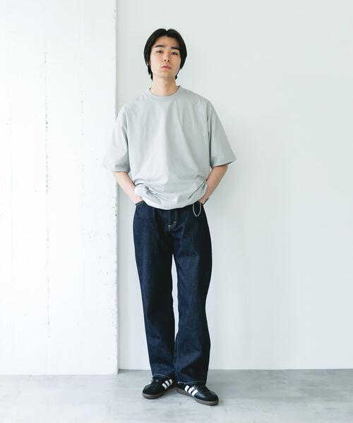 URBAN RESEARCH DOORS(アーバンリサーチドアーズ)の「『吸水速乾/接触冷感/イージーケア』クイックドライ ドロストショートスリーブTシャツ(Tシャツ/カットソー・メンズ・ブルー系その他/ホワイト/チャコールグレー/グレー・X-LARGE/LARGE/MEDIUM)」の22枚目の写真