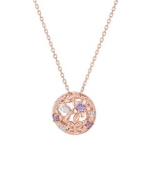 8月誕生花】シルバー ひまわり 向日葵 ネックレス（ネックレス