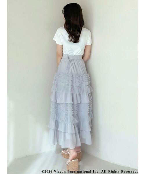 MERCURYDUO(マーキュリーデュオ)の「ティアードボリュームスカート(スカート・レディース・アイボリー/ライトグレー・MEDIUM/SMALL)」の20枚目の写真