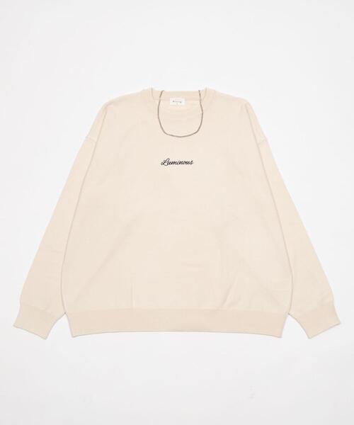 BROWNY(ブラウニー)の「BROWNY/【26年春新作】アクセ付きワンポイントニットプルオーバー(ニット/セーター・メンズ・オフホワイト/グレー/ブラック・MEDIUM/LARGE)」の5枚目の写真