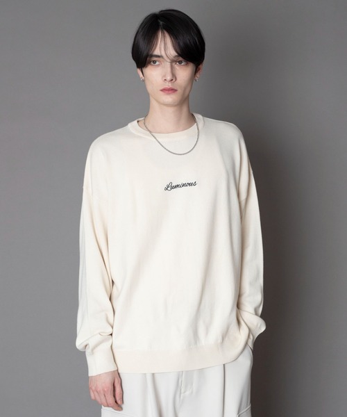 BROWNY(ブラウニー)の「BROWNY/【26年春新作】アクセ付きワンポイントニットプルオーバー(ニット/セーター・メンズ・オフホワイト/グレー/ブラック・MEDIUM/LARGE)」の20枚目の写真