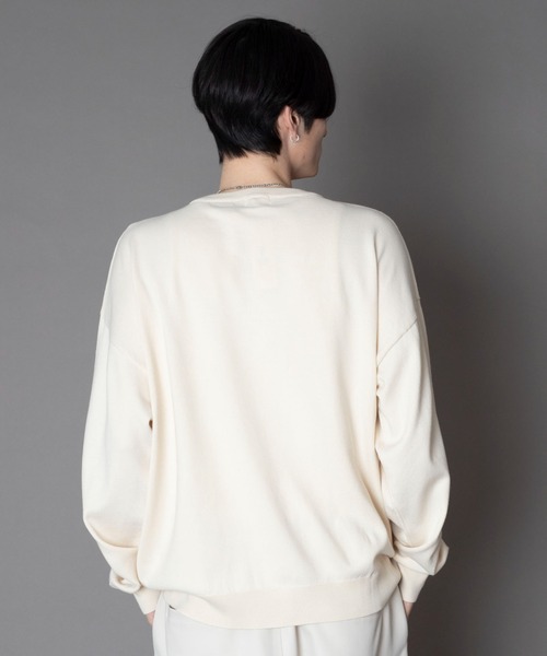 BROWNY(ブラウニー)の「BROWNY/【26年春新作】アクセ付きワンポイントニットプルオーバー(ニット/セーター・メンズ・オフホワイト/グレー/ブラック・MEDIUM/LARGE)」の22枚目の写真