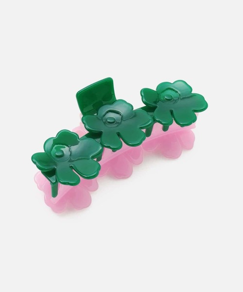 marimekko(マリメッコ)の「Mini Unikko / Hair Clip(バレッタ/ヘアクリップ・レディース・グリーン/ベビーピンク・FREE)」の4枚目の写真