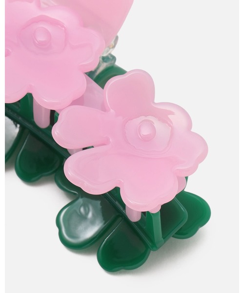 marimekko(マリメッコ)の「Mini Unikko / Hair Clip(バレッタ/ヘアクリップ・レディース・グリーン/ベビーピンク・FREE)」の5枚目の写真