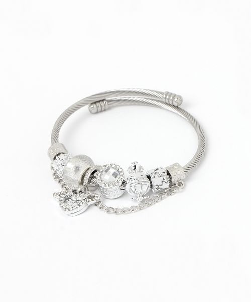 kutir（クティール）の「kutirlune／ハートモチーフブレスレット（ブレスレット・レディース・シルバー・FREE）」の4枚目の写真