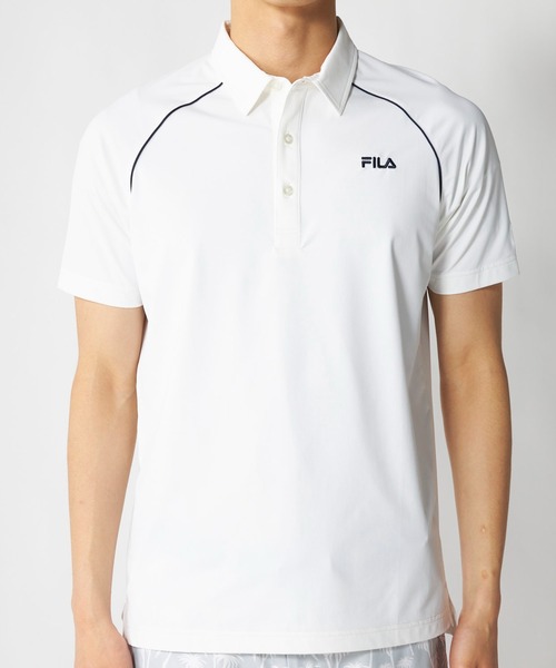 FILA GOLF(フィラゴルフ )の「半袖シャツ(シャツ/ブラウス・メンズ・ブラック/ネイビー/オフホワイト・X-LARGE/LARGE/XX-LARGE/MEDIUM)」の2枚目の写真