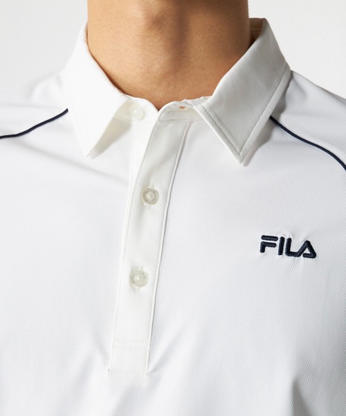 FILA GOLF(フィラゴルフ )の「半袖シャツ(シャツ/ブラウス・メンズ・ブラック/ネイビー/オフホワイト・X-LARGE/LARGE/XX-LARGE/MEDIUM)」の6枚目の写真