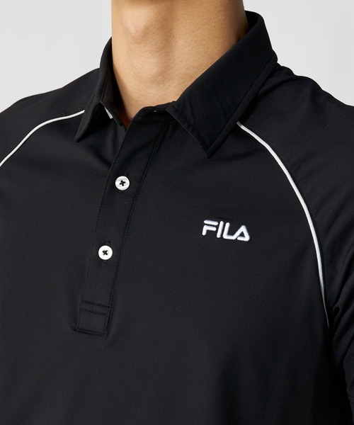 FILA GOLF(フィラゴルフ )の「半袖シャツ(シャツ/ブラウス・メンズ・ブラック/ネイビー/オフホワイト・X-LARGE/LARGE/XX-LARGE/MEDIUM)」の10枚目の写真