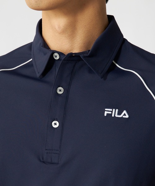 FILA GOLF(フィラゴルフ )の「半袖シャツ(シャツ/ブラウス・メンズ・ブラック/ネイビー/オフホワイト・X-LARGE/LARGE/XX-LARGE/MEDIUM)」の14枚目の写真