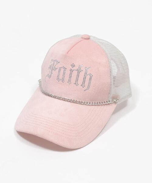 WEGO（ウィゴー）の「WEGO/【26年春新作】チェーンベロアメッシュキャップ（キャップ・レディース・ブラウン/ピンク/グレー・FREE）」の9枚目の写真