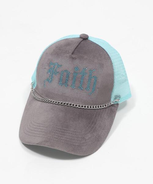 WEGO（ウィゴー）の「WEGO/【26年春新作】チェーンベロアメッシュキャップ（キャップ・レディース・ブラウン/ピンク/グレー・FREE）」の8枚目の写真