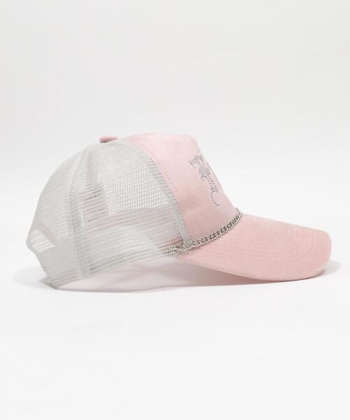 WEGO（ウィゴー）の「WEGO/【26年春新作】チェーンベロアメッシュキャップ（キャップ・レディース・ブラウン/ピンク/グレー・FREE）」の13枚目の写真