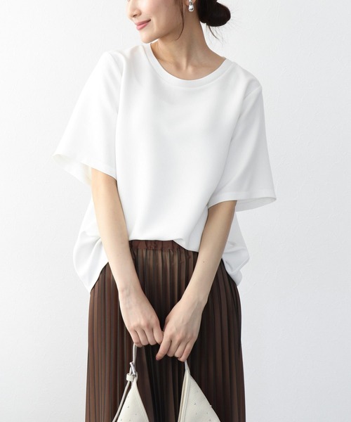 Jines(ジネス)の「Teeブラウス(Tシャツ/カットソー・レディース・ブラック/ホワイト/ピンク・38)」の1枚目の写真