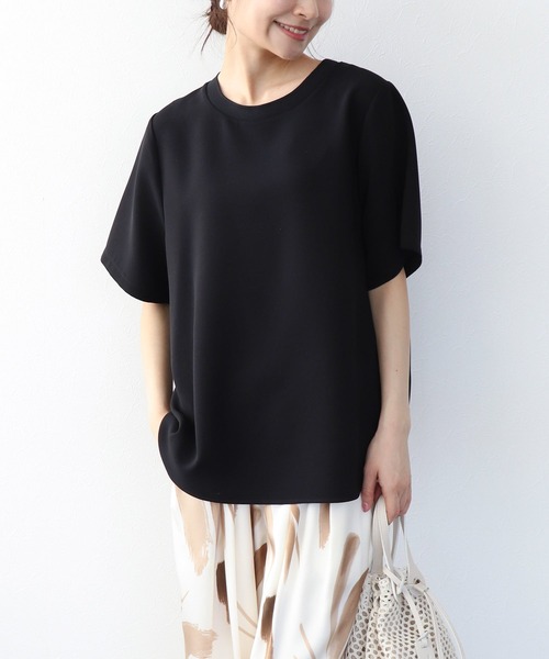 Jines(ジネス)の「Teeブラウス(Tシャツ/カットソー・レディース・ブラック/ホワイト/ピンク・38)」の2枚目の写真