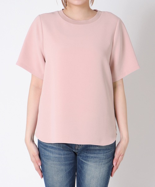 Jines(ジネス)の「Teeブラウス(Tシャツ/カットソー・レディース・ブラック/ホワイト/ピンク・38)」の5枚目の写真