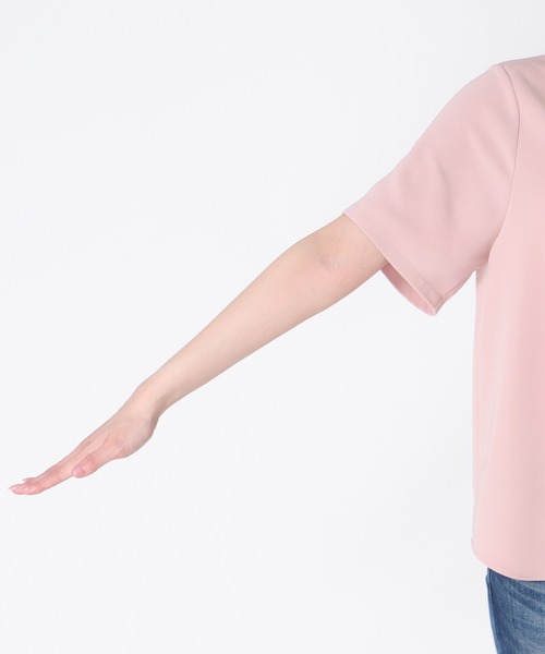 Jines(ジネス)の「Teeブラウス(Tシャツ/カットソー・レディース・ブラック/ホワイト/ピンク・38)」の9枚目の写真