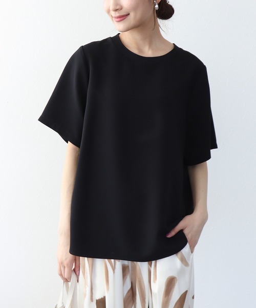 Jines(ジネス)の「Teeブラウス(Tシャツ/カットソー・レディース・ブラック/ホワイト/ピンク・38)」の20枚目の写真
