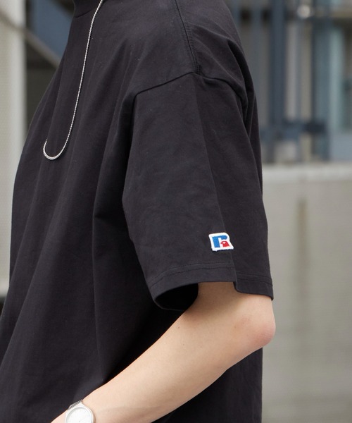 Russell Athletic（ラッセルアスレティック）の「RUSSELL ATHLETIC / ラッセルアスレティック Campus Jersey T ブランドタグ ワイドシルエット クルーネックTシャツ カットソー 2026年春夏（Tシャツ/カットソー・メンズ・オフホワイト/ブラック/ネイビー・M/L/XL）」の21枚目の写真