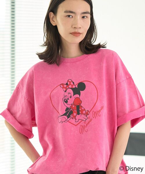 Disney(ディズニー)の「ミニー/レトロT(Tシャツ/カットソー・レディース・ピンク・FREE)」の8枚目の写真