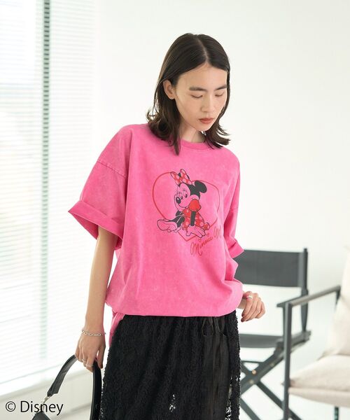 Disney(ディズニー)の「ミニー/レトロT(Tシャツ/カットソー・レディース・ピンク・FREE)」の9枚目の写真