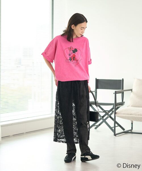Disney(ディズニー)の「ミニー/レトロT(Tシャツ/カットソー・レディース・ピンク・FREE)」の10枚目の写真