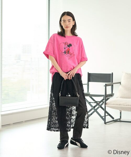 Disney(ディズニー)の「ミニー/レトロT(Tシャツ/カットソー・レディース・ピンク・FREE)」の11枚目の写真