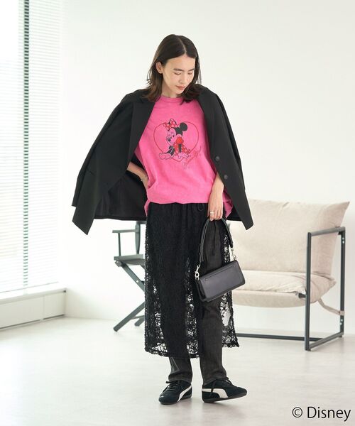 Disney(ディズニー)の「ミニー/レトロT(Tシャツ/カットソー・レディース・ピンク・FREE)」の13枚目の写真