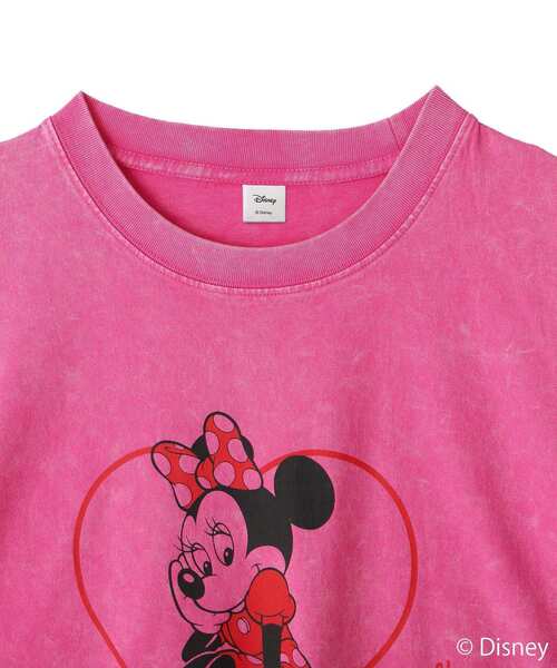 Disney(ディズニー)の「ミニー/レトロT(Tシャツ/カットソー・レディース・ピンク・FREE)」の2枚目の写真