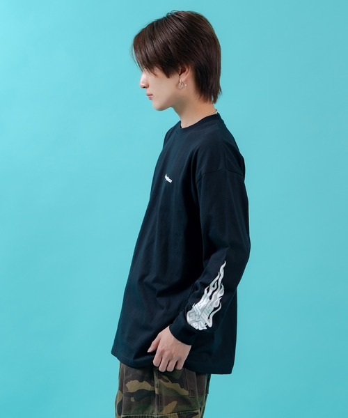 En serio TOKYO(エンソリオトーキョー)の「【SIDEWAYSTANCE】フィーチャーアームロゴ長袖Tシャツ 70648(Tシャツ/カットソー・メンズ・ブラック/ホワイト/オートミール・SMALL/MEDIUM/LARGE/X-LARGE)」の14枚目の写真
