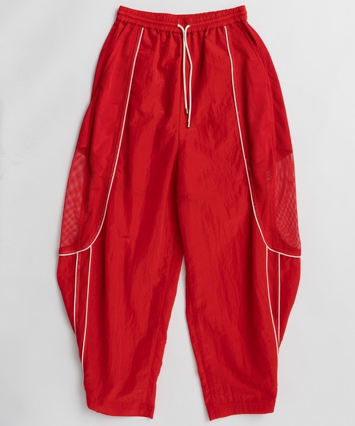 MAISON SPECIAL(メゾンスペシャル)の「【PRE-ORDER】Mesh Sporty Balloon Pants/メッシュスポーティバルーンパンツ(その他パンツ・レディース・レッド/ホワイト/ブラック・38/36)」の6枚目の写真