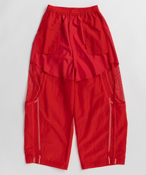 MAISON SPECIAL(メゾンスペシャル)の「【PRE-ORDER】Mesh Sporty Balloon Pants/メッシュスポーティバルーンパンツ(その他パンツ・レディース・レッド/ホワイト/ブラック・38/36)」の13枚目の写真