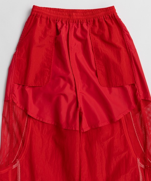 MAISON SPECIAL(メゾンスペシャル)の「【PRE-ORDER】Mesh Sporty Balloon Pants/メッシュスポーティバルーンパンツ(その他パンツ・レディース・レッド/ホワイト/ブラック・38/36)」の14枚目の写真