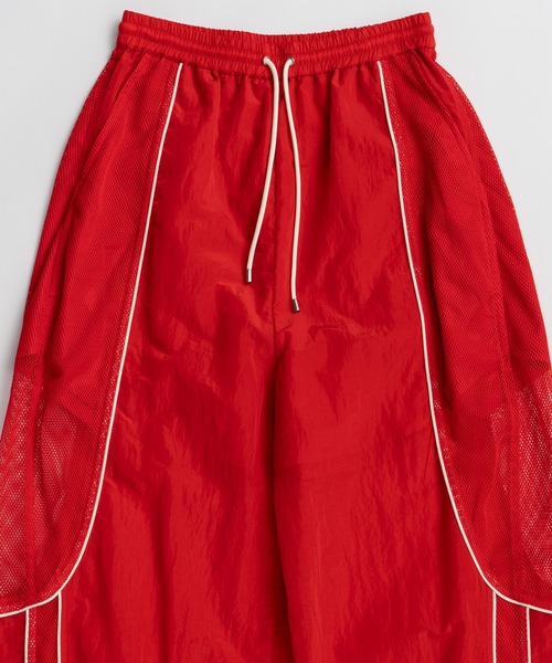 MAISON SPECIAL(メゾンスペシャル)の「【PRE-ORDER】Mesh Sporty Balloon Pants/メッシュスポーティバルーンパンツ(その他パンツ・レディース・レッド/ホワイト/ブラック・38/36)」の8枚目の写真