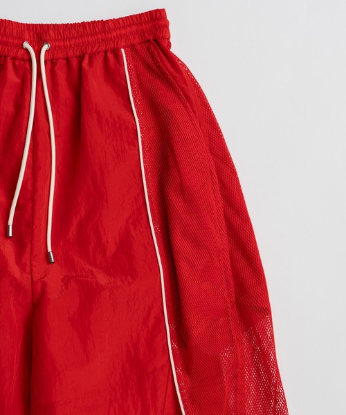 MAISON SPECIAL(メゾンスペシャル)の「【PRE-ORDER】Mesh Sporty Balloon Pants/メッシュスポーティバルーンパンツ(その他パンツ・レディース・レッド/ホワイト/ブラック・38/36)」の10枚目の写真