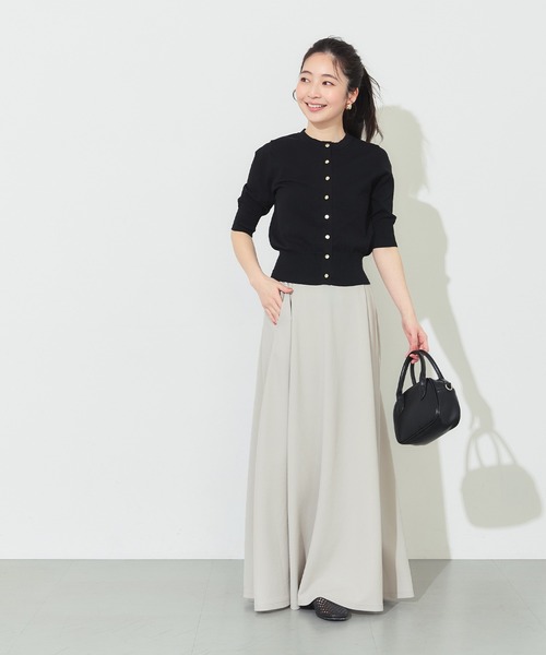 coca(coca)(コカ)の「ライトエンボスフレアスカート(スカート・レディース・ライトベージュ/ブラック・M/L)」の20枚目の写真