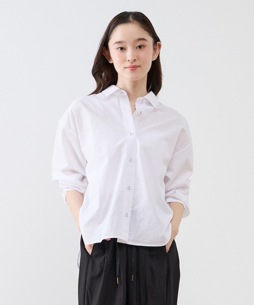 The Duchess Designs(ダッチェス・デザイン)の「《別注》【 The Duchess Designs/ザ ダッチェス デザイン】綿麻レギュラーカラーシャツ(シャツ/ブラウス・レディース・イエロー系その他/ホワイト/ピンク/ブルー系その他・FREE)」の2枚目の写真
