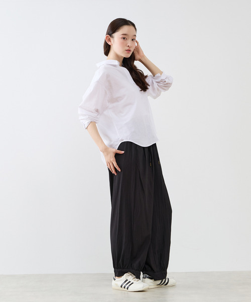 The Duchess Designs(ダッチェス・デザイン)の「《別注》【 The Duchess Designs/ザ ダッチェス デザイン】綿麻レギュラーカラーシャツ(シャツ/ブラウス・レディース・イエロー系その他/ホワイト/ピンク/ブルー系その他・FREE)」の5枚目の写真