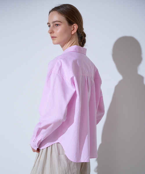 The Duchess Designs(ダッチェス・デザイン)の「《別注》【 The Duchess Designs/ザ ダッチェス デザイン】綿麻レギュラーカラーシャツ(シャツ/ブラウス・レディース・イエロー系その他/ホワイト/ピンク/ブルー系その他・FREE)」の8枚目の写真