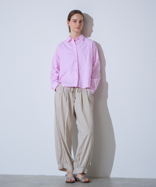 The Duchess Designs(ダッチェス・デザイン)の「《別注》【 The Duchess Designs/ザ ダッチェス デザイン】綿麻レギュラーカラーシャツ(シャツ/ブラウス・レディース・イエロー系その他/ホワイト/ピンク/ブルー系その他・FREE)」の9枚目の写真