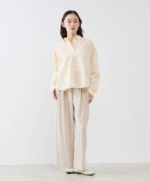 The Duchess Designs(ダッチェス・デザイン)の「《別注》【 The Duchess Designs/ザ ダッチェス デザイン】綿麻レギュラーカラーシャツ(シャツ/ブラウス・レディース・イエロー系その他/ホワイト/ピンク/ブルー系その他・FREE)」の12枚目の写真